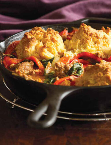 Easy Polenta Recipe with Sausage and Red Pepper